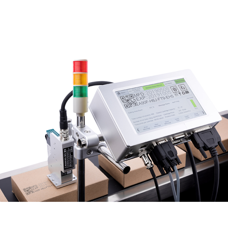 High Performance Online Inkjet Printing Machine Double Printing Head Thermal Inkjet Printer For Bar Code /QR Code
