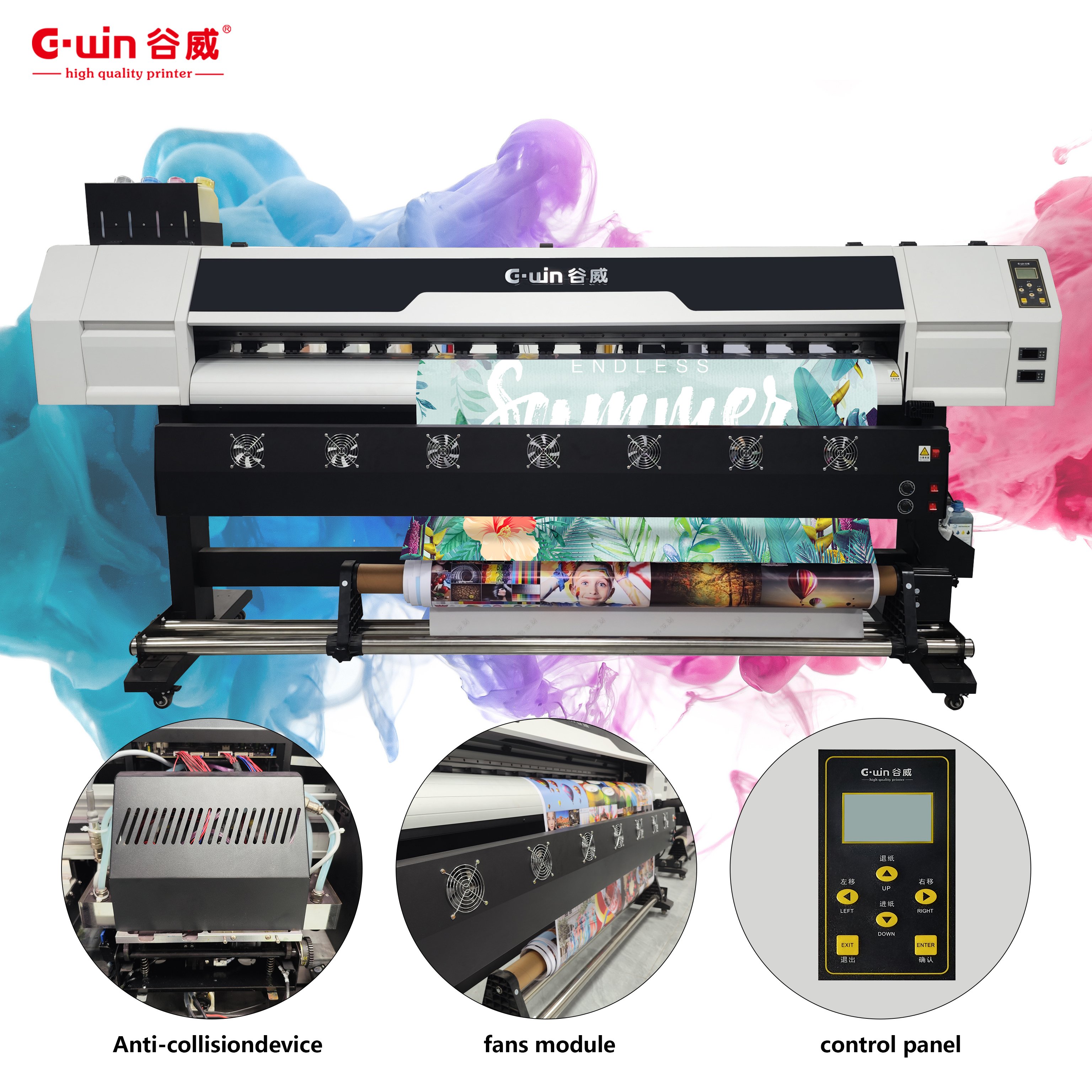 UV inkjet printer multi-function large format UV flat printing for advertisement printing machine
