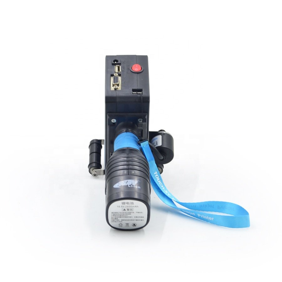Intelligent Portable Handheld Inkjet Printer 12.7mm printing quick dry ink batch number eggs expiry date coding machines