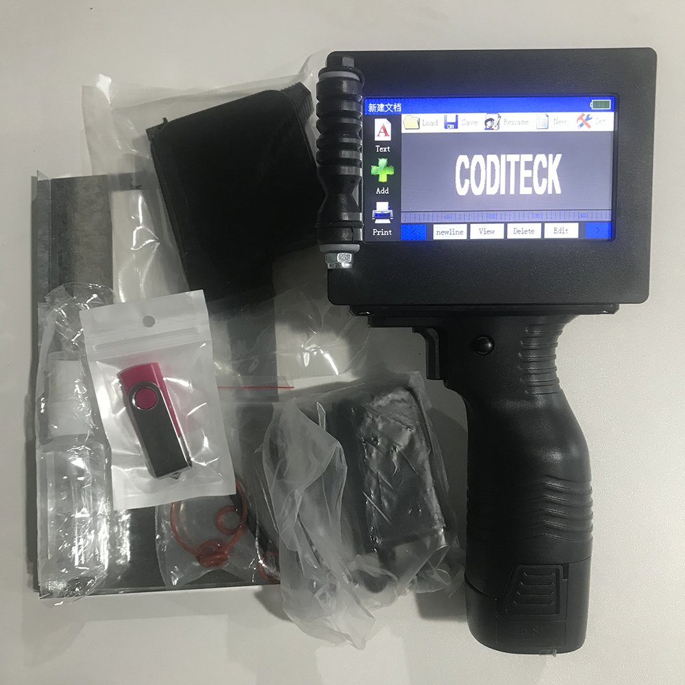 Handheld Inkjet Printer for Wall Mural Coditeck TIJ 25.4mm USB Provided Encoder Portable Color Inkjet Printer Pekoko Printer