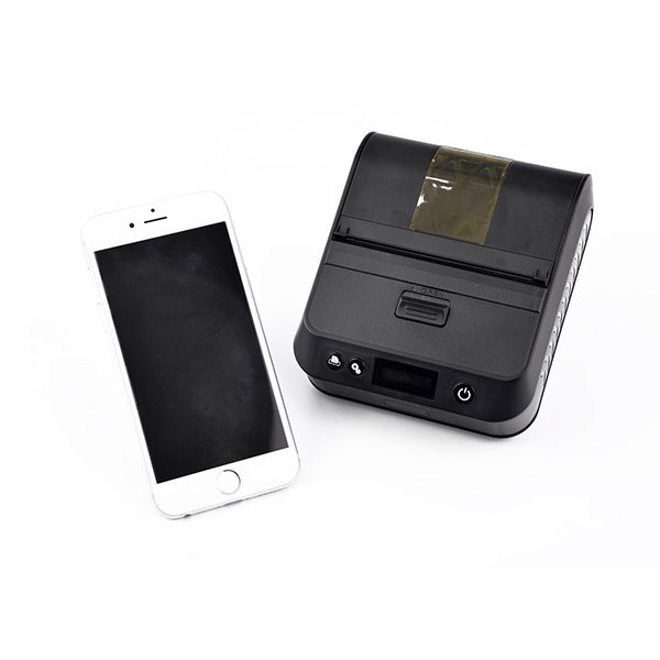 CASHINO 80mm Portable Bluetooth Dot Line Thermal Mobile Printer Black White 90mm/s Esc Print Command RS232 POS Receipt Paper