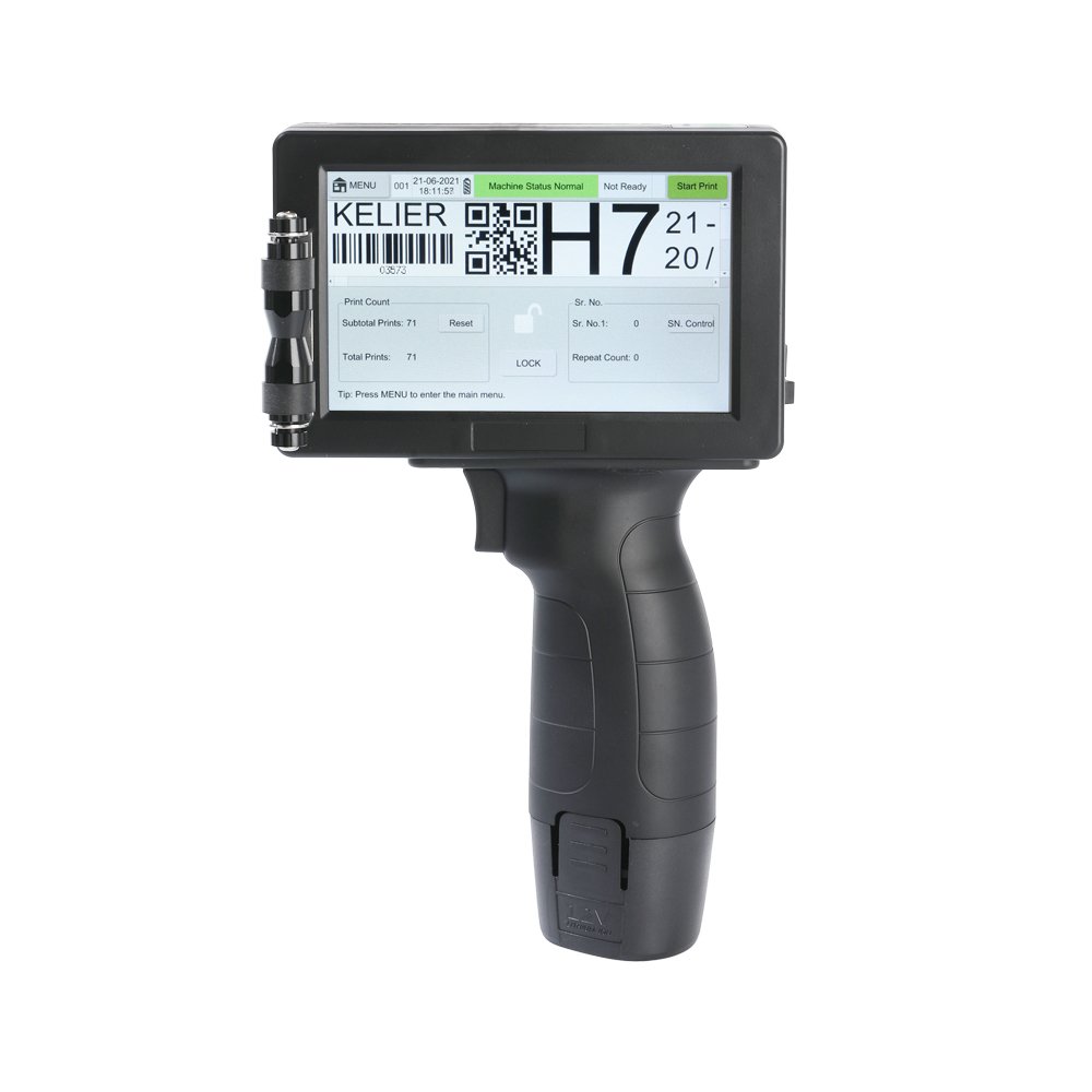 Kelier 2022 Portable hand jet Printer Time Date Batch Code Handheld inkjet printer