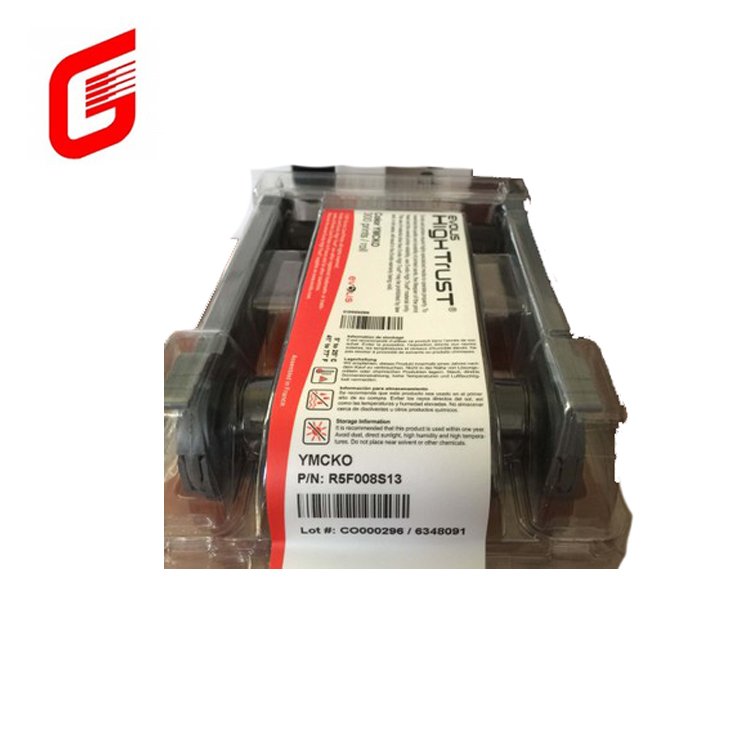 High quality Genuine Primacy/Zenius/Elypso YMCKO Color Ribbon Evolis R5F008S140/ r5f008eaa