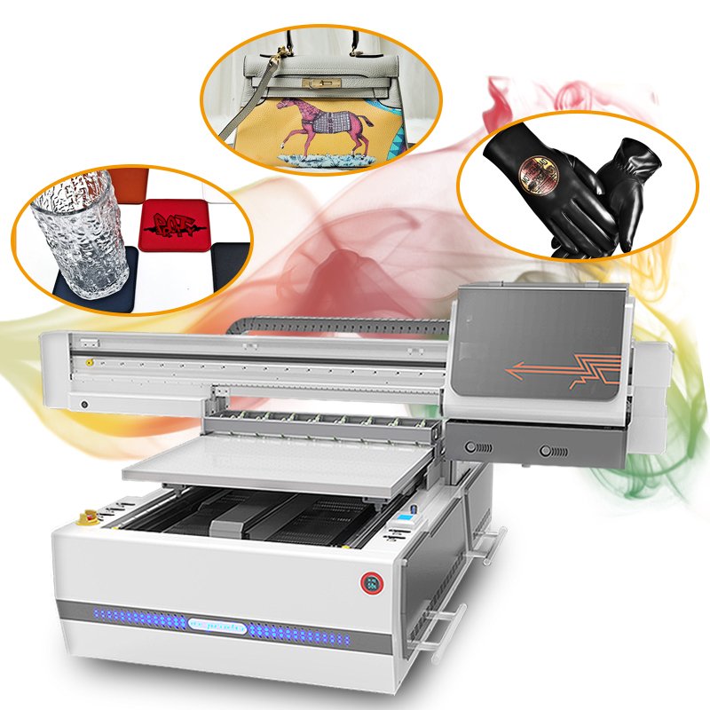 Visual positioning UV printer A1 UV flatbed printer printing AB glue varnish cup iron box digital product 6090 UV inkjet printer