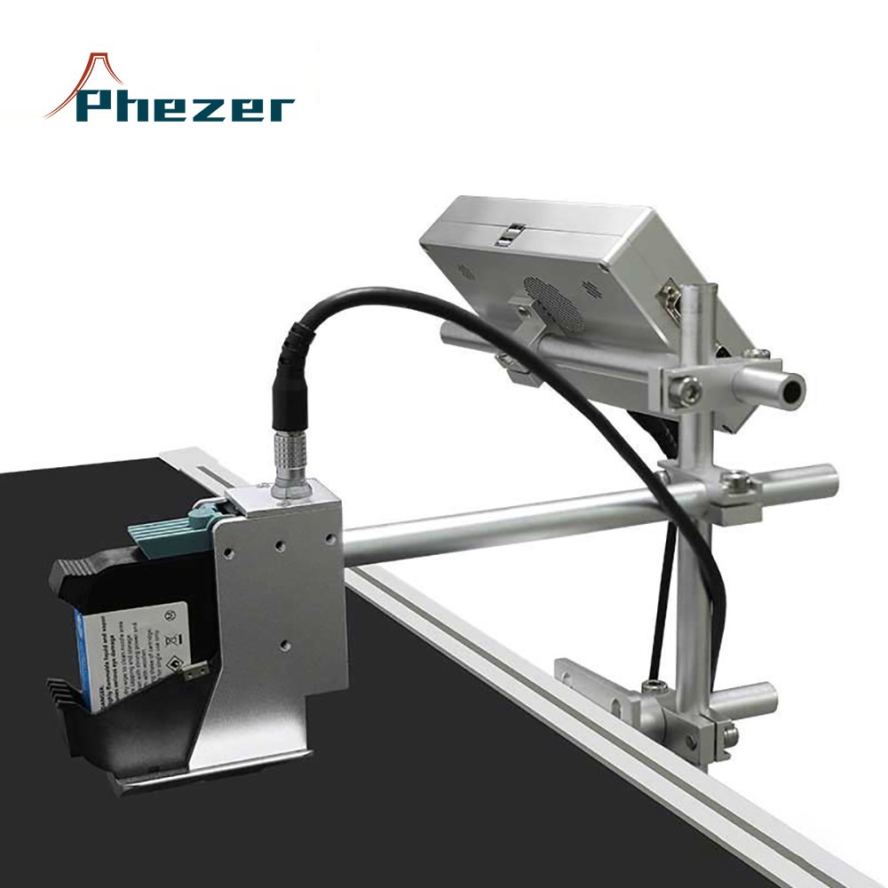 Phezer Face mask logo printing machine KN95 mask logo printer package date coding machine