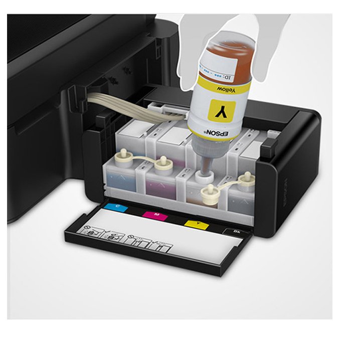 EP SON Ink Tank Color Inkjet A4 Household Small Original Serial Photo Printer L130 Black