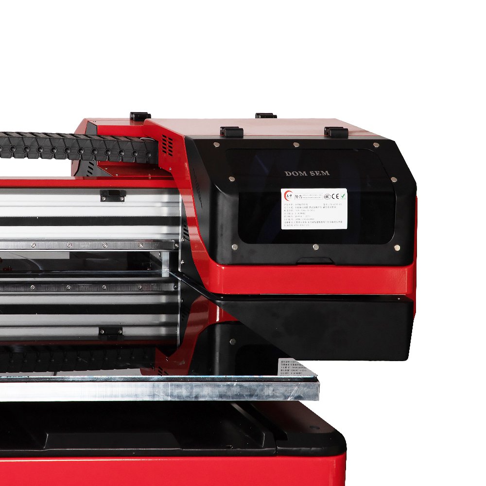 DOMSEM Inkjet Printer UV 6090 Flatbed Cylinder Bottle UV Printer For wood Phone Case 3d emboss Printing Machine Impresora