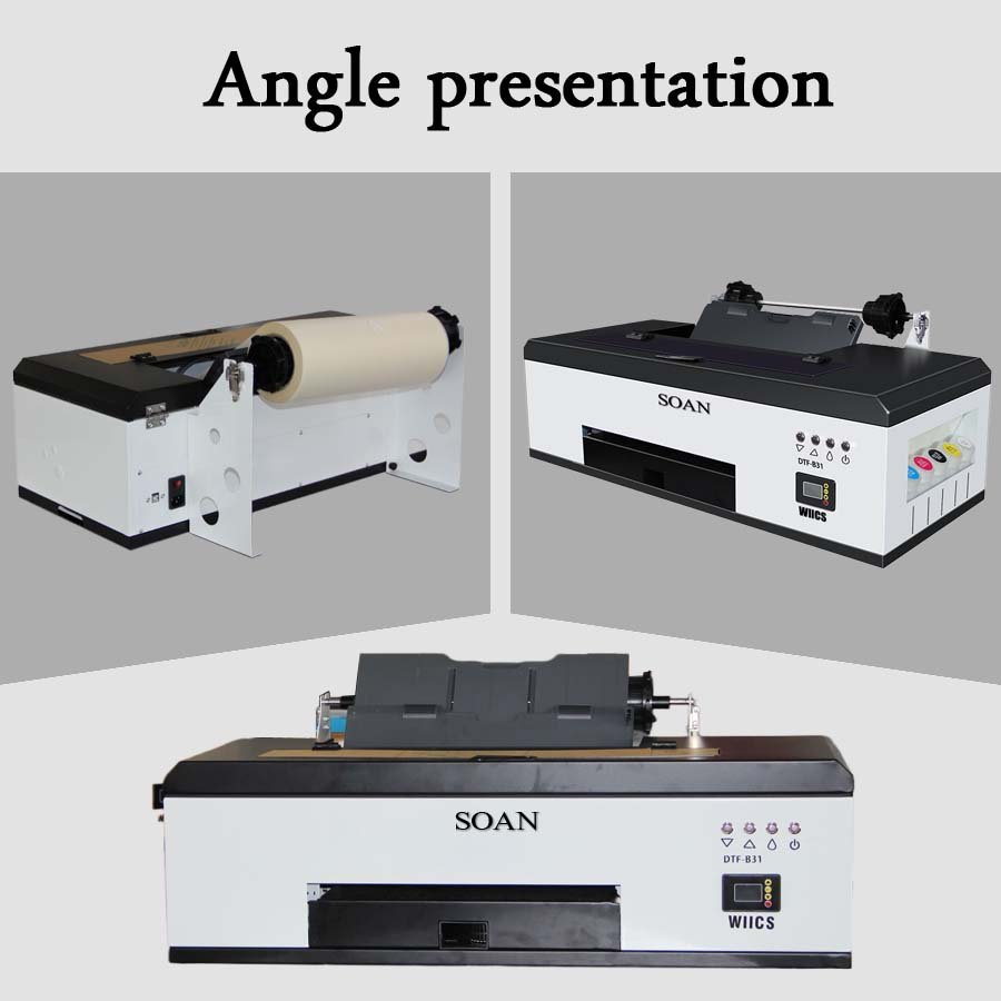 2024 New A3 A4 DTF Printer Machine Small Size L1800 R1390 Inkjet Printer Customized T Shirt Logo printing machine