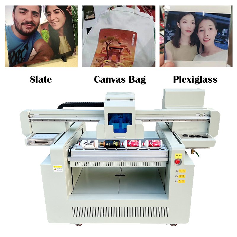 6090 Uv Printer Mobile Case Card Udisk Mobile Power Cd Dvd Pvc Hairpin Mini Personalized Printing Uv Led Flatbed Inkjet Printers