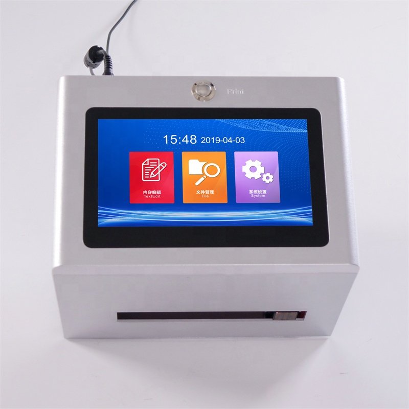 Hand desktop dot matrix exp batch number semi automatic inkjet batch expiry date coding machine