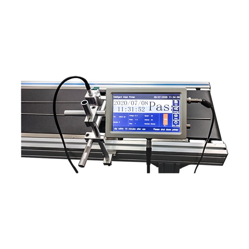 High speed typewriter print logo date batch number small packaging production line counting automatic inkjet printer