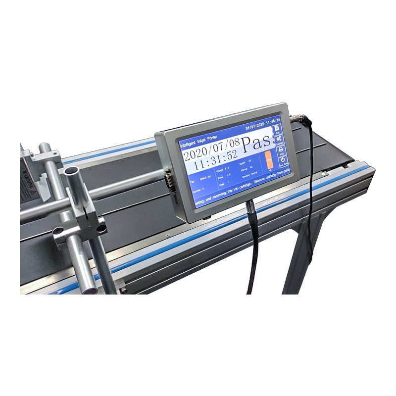 High speed typewriter print logo date batch number small packaging production line counting automatic inkjet printer