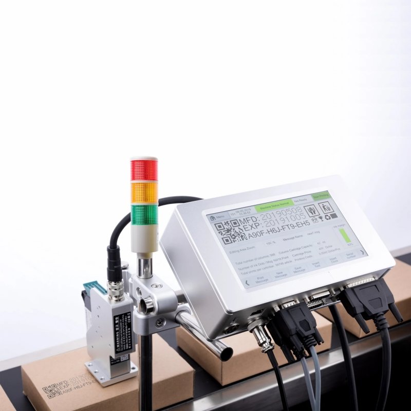 New Model Online Inkjet Printer with 2 Print Heads to Print 25.4mm Height Freely