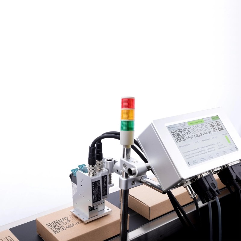 New Model Online Inkjet Printer with 2 Print Heads to Print 25.4mm Height Freely