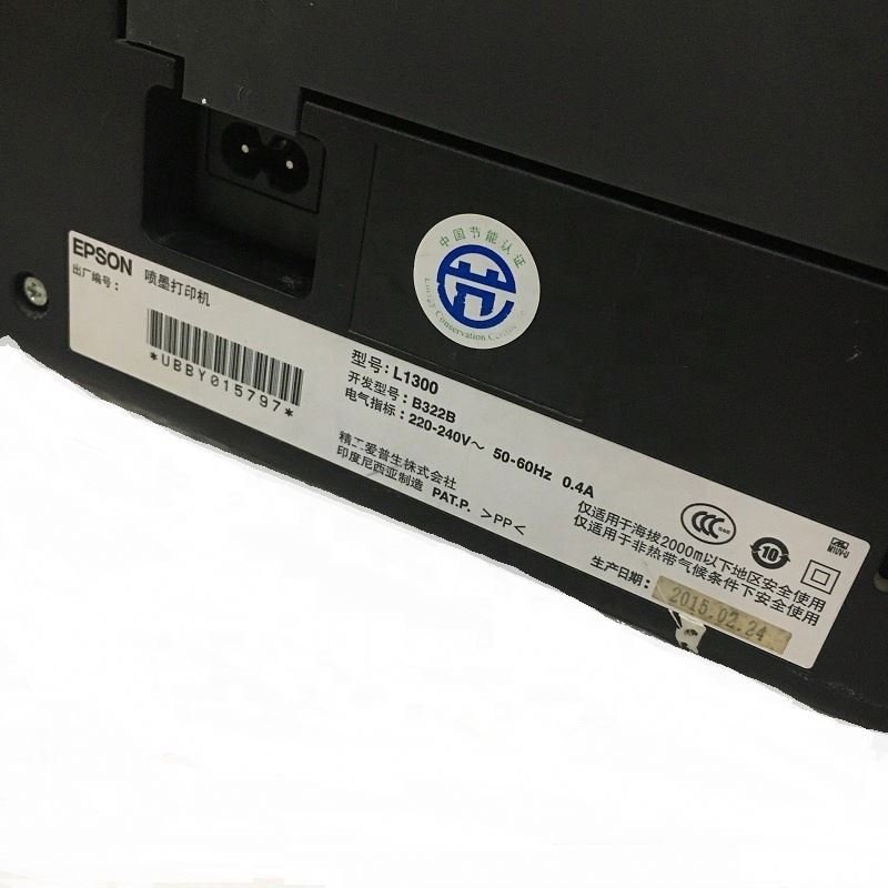 Original Second Hand Inkjet A3 A4 4 Colors Printer for Epson L1300 Submilation T shirt Printing