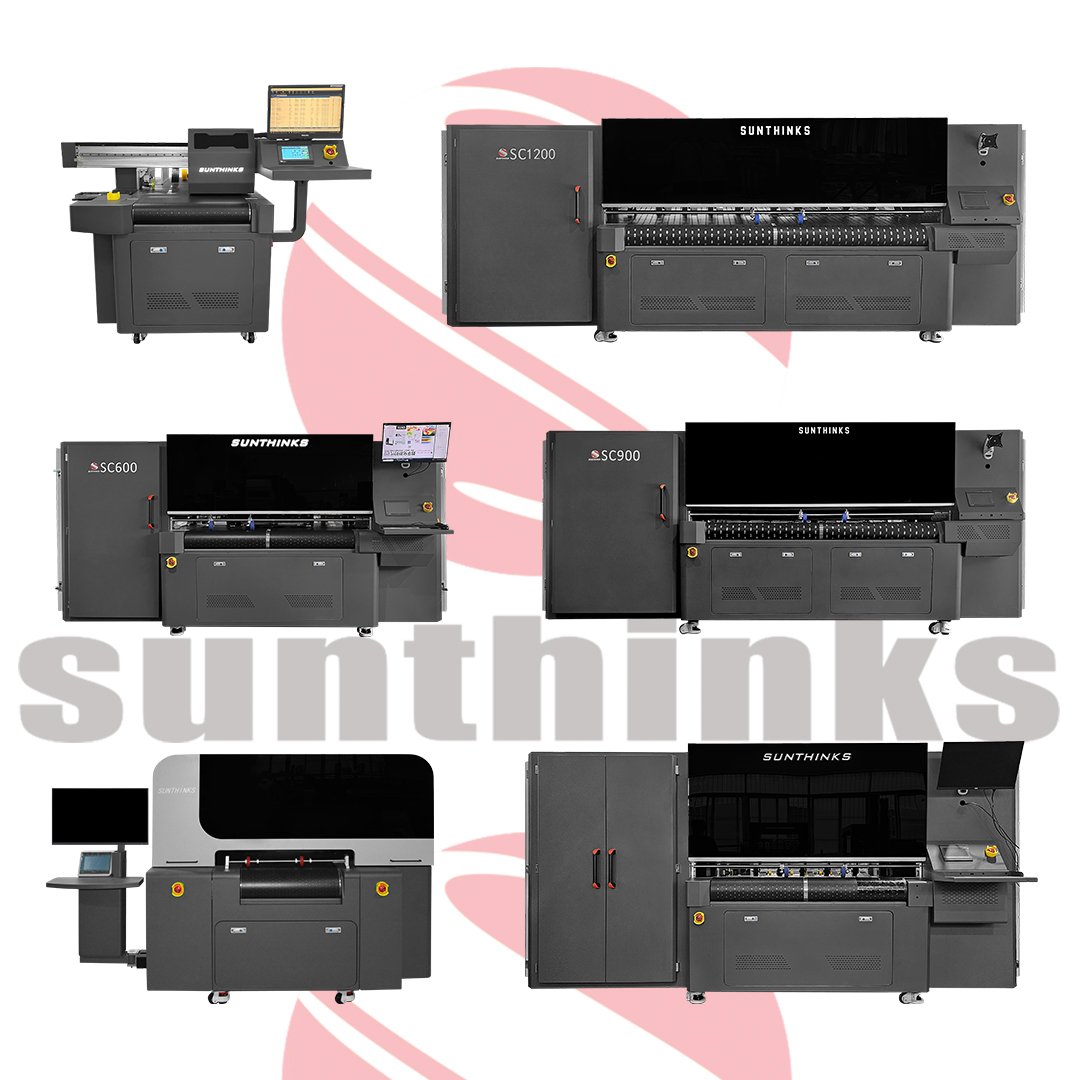 Sunthinks Fast Printing 12in Mini Digital Single Pass Box Paper Cup Printing Inkjet Paper Bags Printer Printing Machine