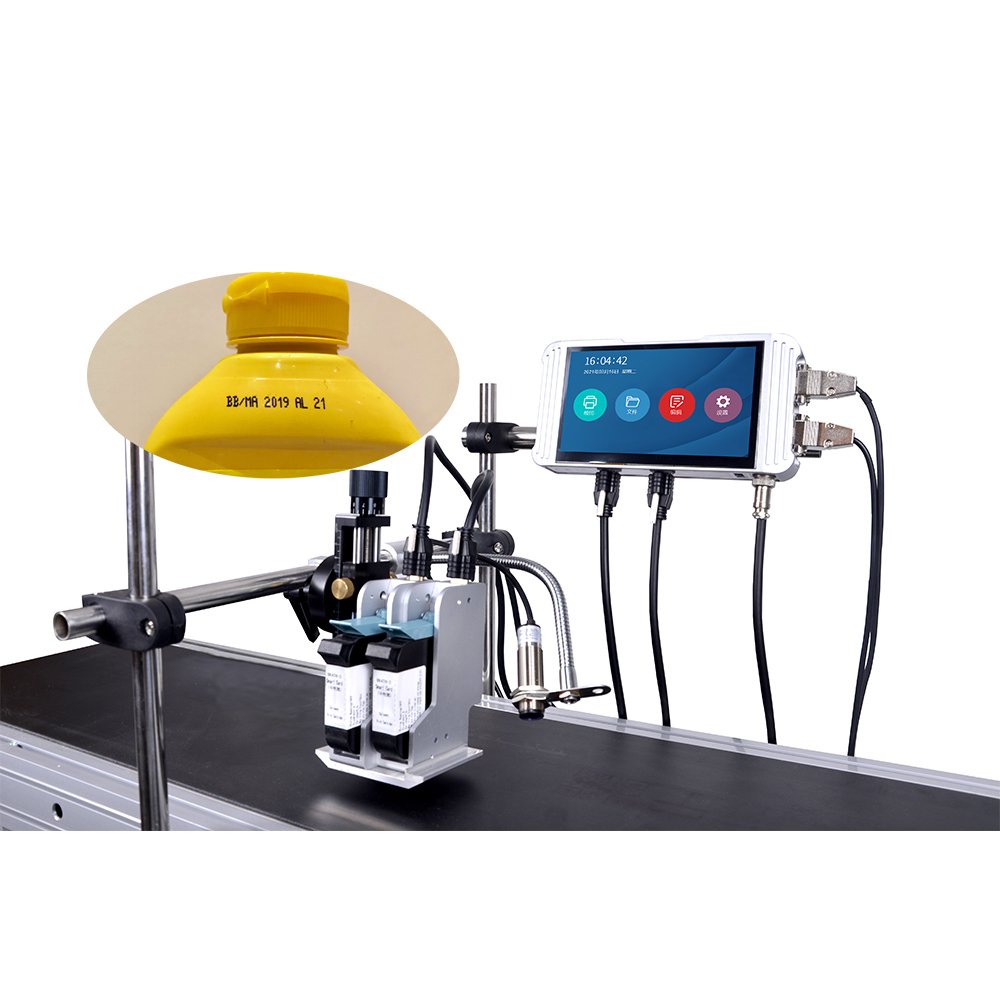 Date expiry code printer for automatic multi line1-6 heads industrial online date number inkjet coding machine