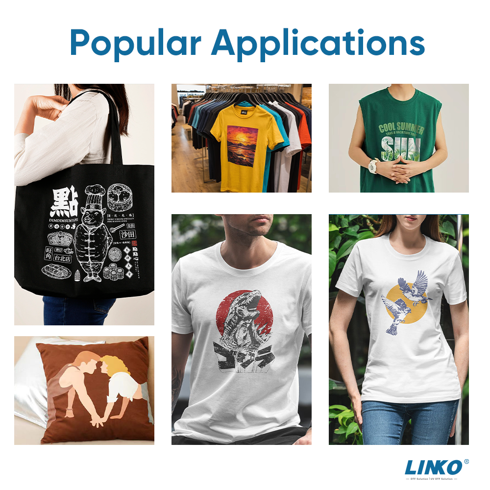 LINKO Five i3200 Print head Producer 24inch A1 DTF Printer High Speed DTF Printer Printing Machine for T-shirt Printing Machine