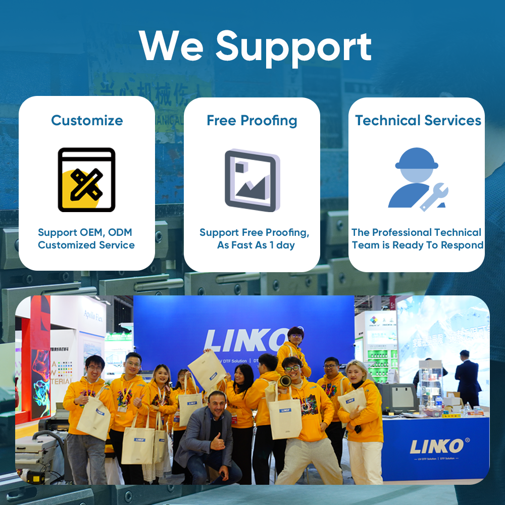 LINKO Five i3200 Print head Producer 24inch A1 DTF Printer High Speed DTF Printer Printing Machine for T-shirt Printing Machine