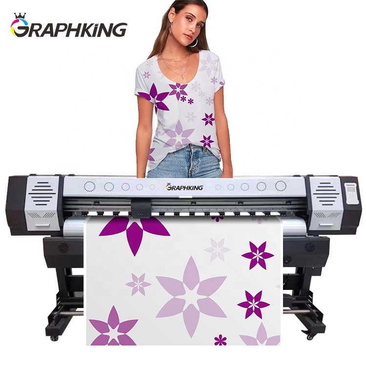 1.6m super discount large format inkjet printer roll to roll heat pressure sublimation printing with DX7 DX5 head