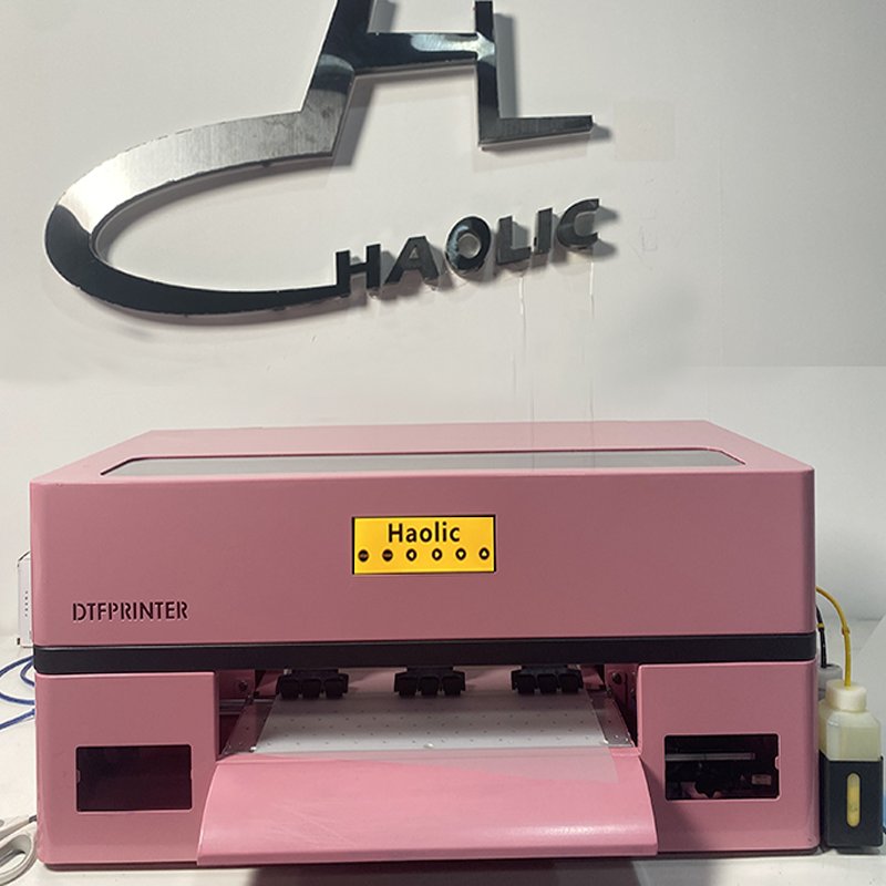 American Fast Delivery A3 DTF Printer XP600 13Inch Clothes Printing Machine for T-shirt Small Business Ideas pink dtf printer