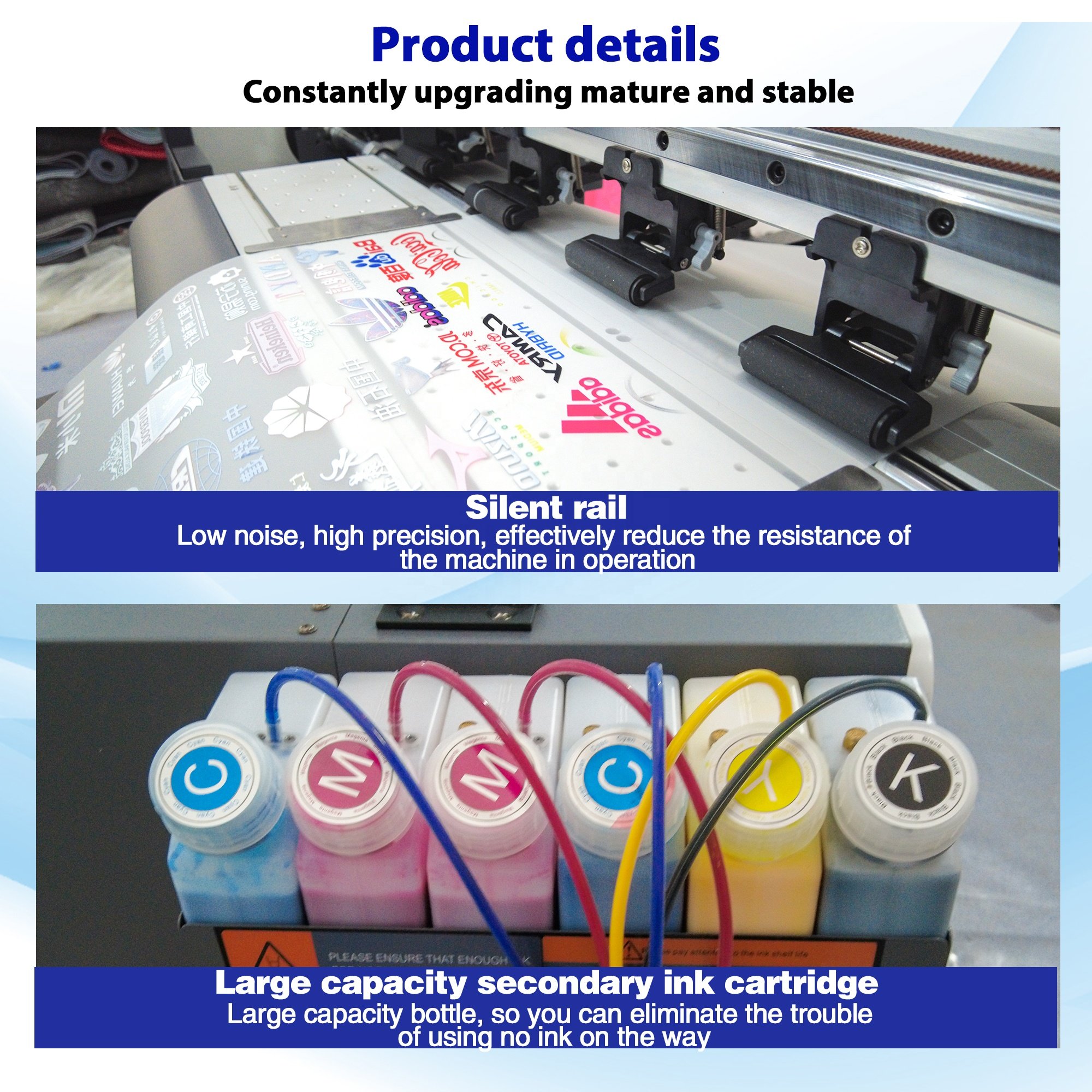 double head xp600 dtf printer printing press 60 cm for best dtf printer