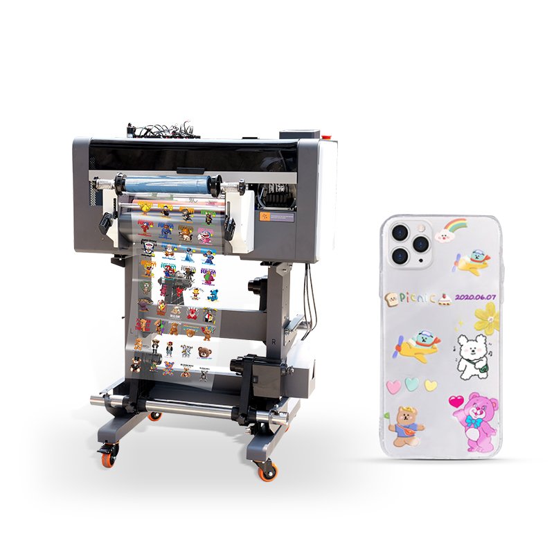 China A3 size 4030 AB film uv dtf Phone Case Acrylic Bottle Pen Card Mini Desktop LED Varnish UV Printer
