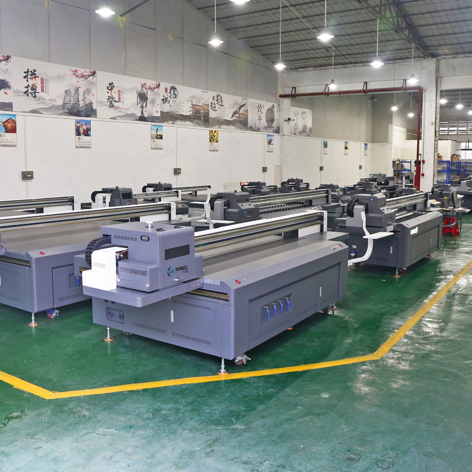 Large format Industrial 250*1300mm flatbed G6 printhead ceramic tile acrylic pvc board 2513 uv printer machine