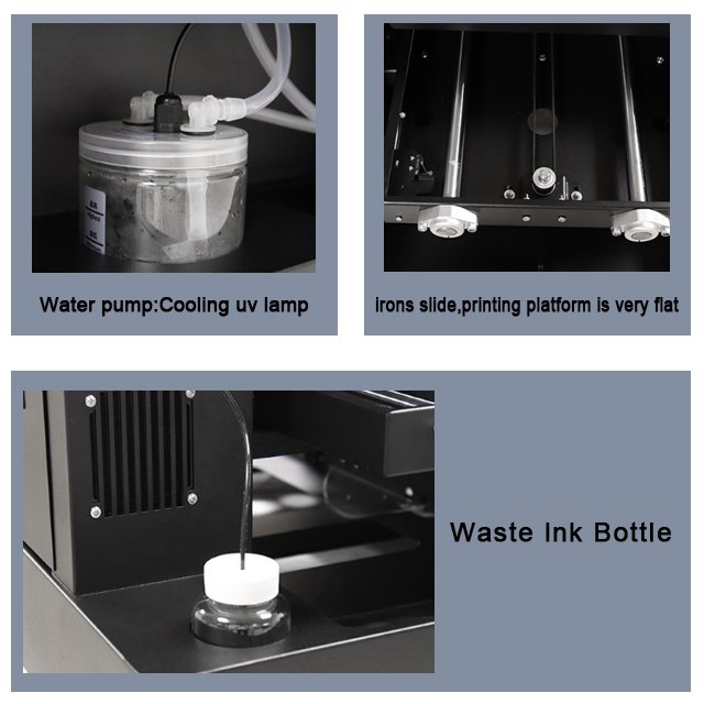 Factory direct sales A3 UV DTF l Printer A3 Size flatbed printer for phone case mug bottle glass wood metal acrylic IC card