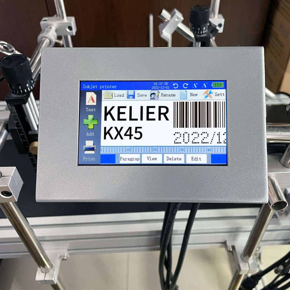Kelier tij printer automatic date code printing machine high resolution online inkjet printer