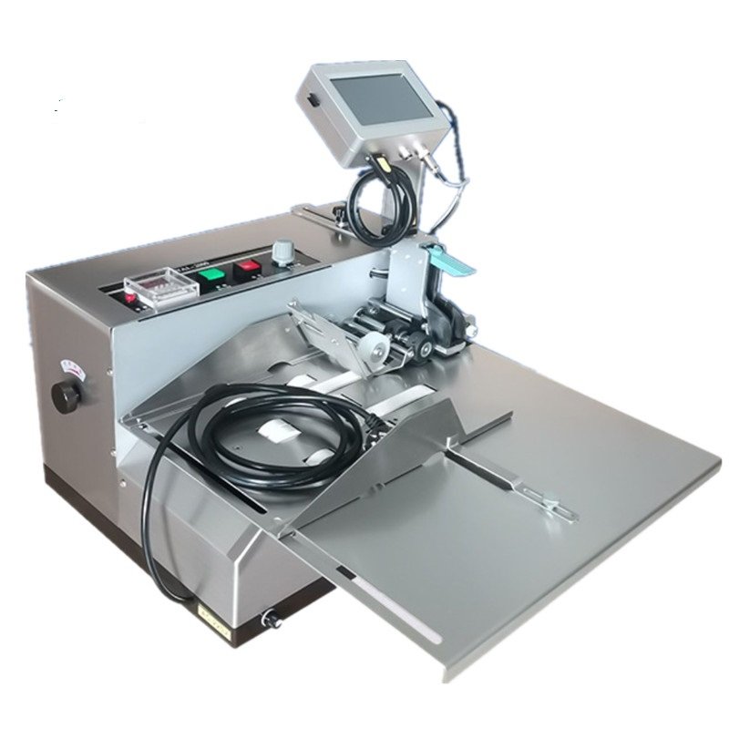stainless steel touch screen expiry date inkjet printer automatic date coding machine for paper plastic bags