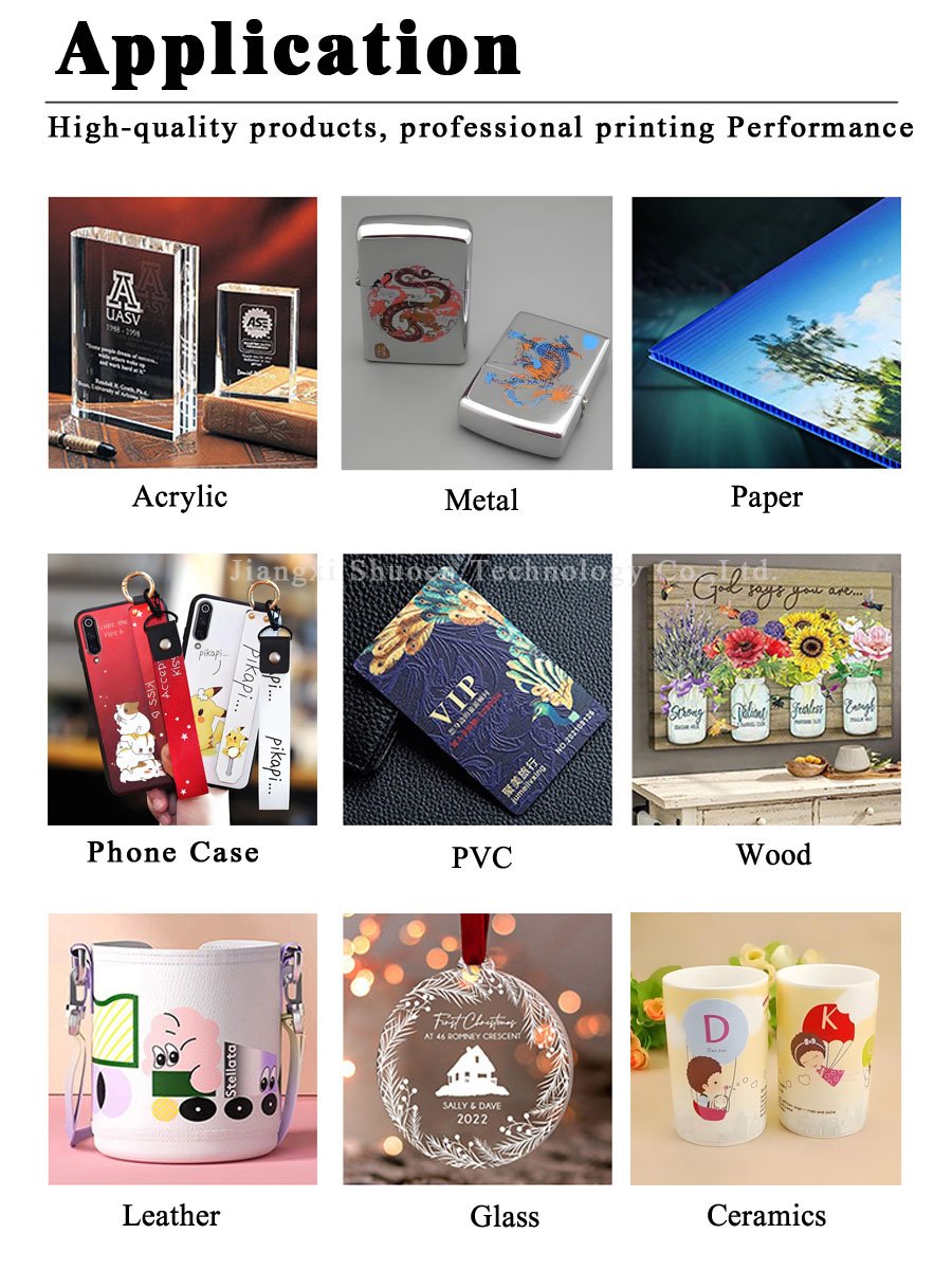Soan A3 latest UV printer logo print machine Glass Metal Leather Phone case UV Flat bed Inkjet Printers Logo Printing Machine