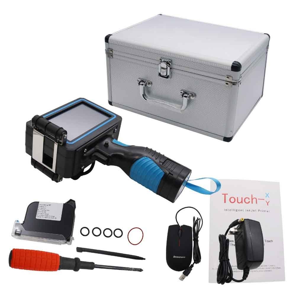 Handheld Inkjet Printer Smart Portable Quick-Drying Inkjet Printer with 4.3 Inch LED Touch Screen High Definition Label Printer
