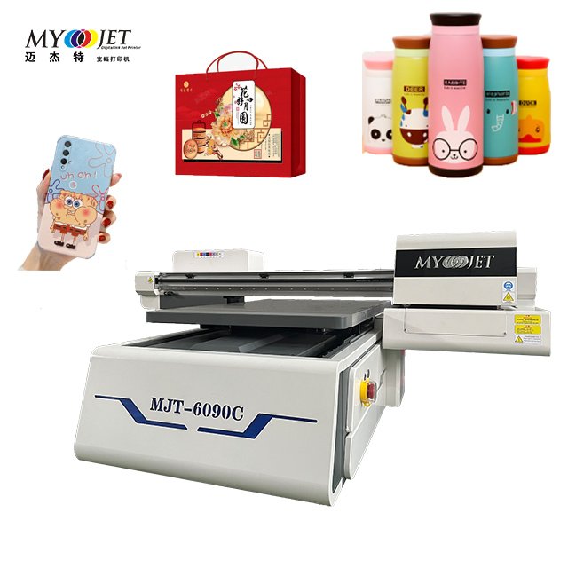 MYJET 6090C Digital Inkjet Flatbed Printer Printer for Bookmark Aluminum Plate Badge Printing inkjet printers