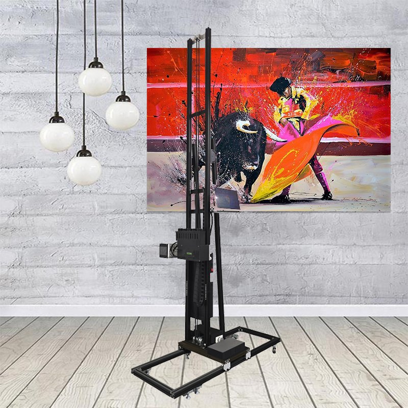 XBH 2022 New Light Weight Wall Mural Printing Machine UV Ink 3D 5D Office Room Design Vertical Wall Inkjet Printer
