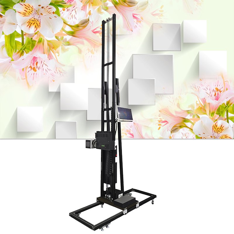 XBH 2022 New Light Weight Wall Mural Printing Machine UV Ink 3D 5D Office Room Design Vertical Wall Inkjet Printer