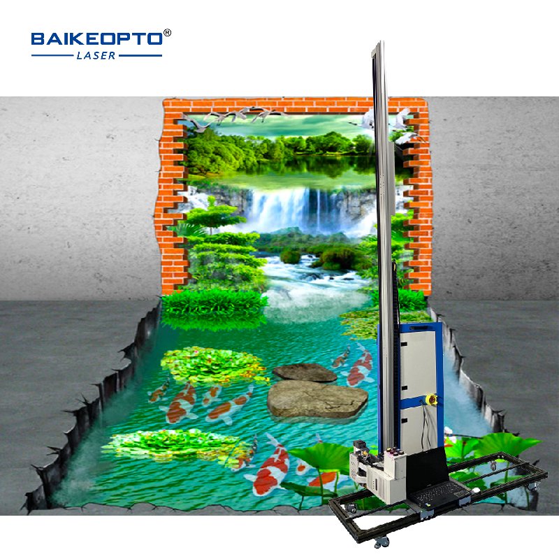 Double DX7 Head Print 3D Inkjet Wall Printing UV Floor and Wall Printers Machine for Metal Ceramic Glass