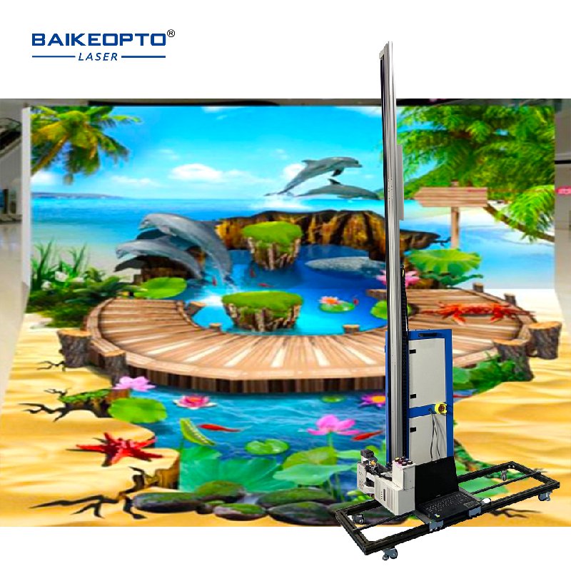 Double DX7 Head Print 3D Inkjet Wall Printing UV Floor and Wall Printers Machine for Metal Ceramic Glass