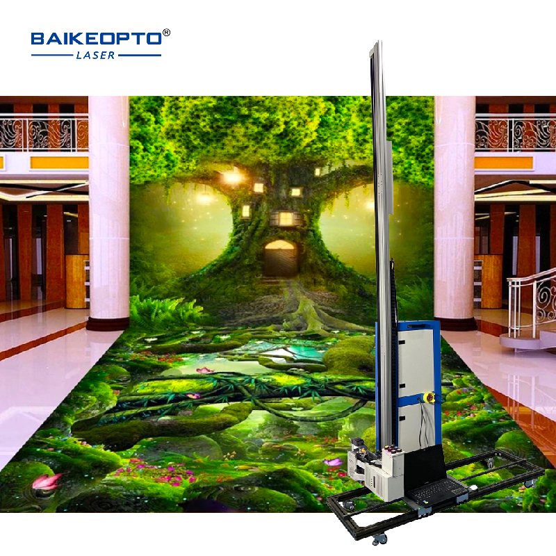 Double DX7 Head Print 3D Inkjet Wall Printing UV Floor and Wall Printers Machine for Metal Ceramic Glass