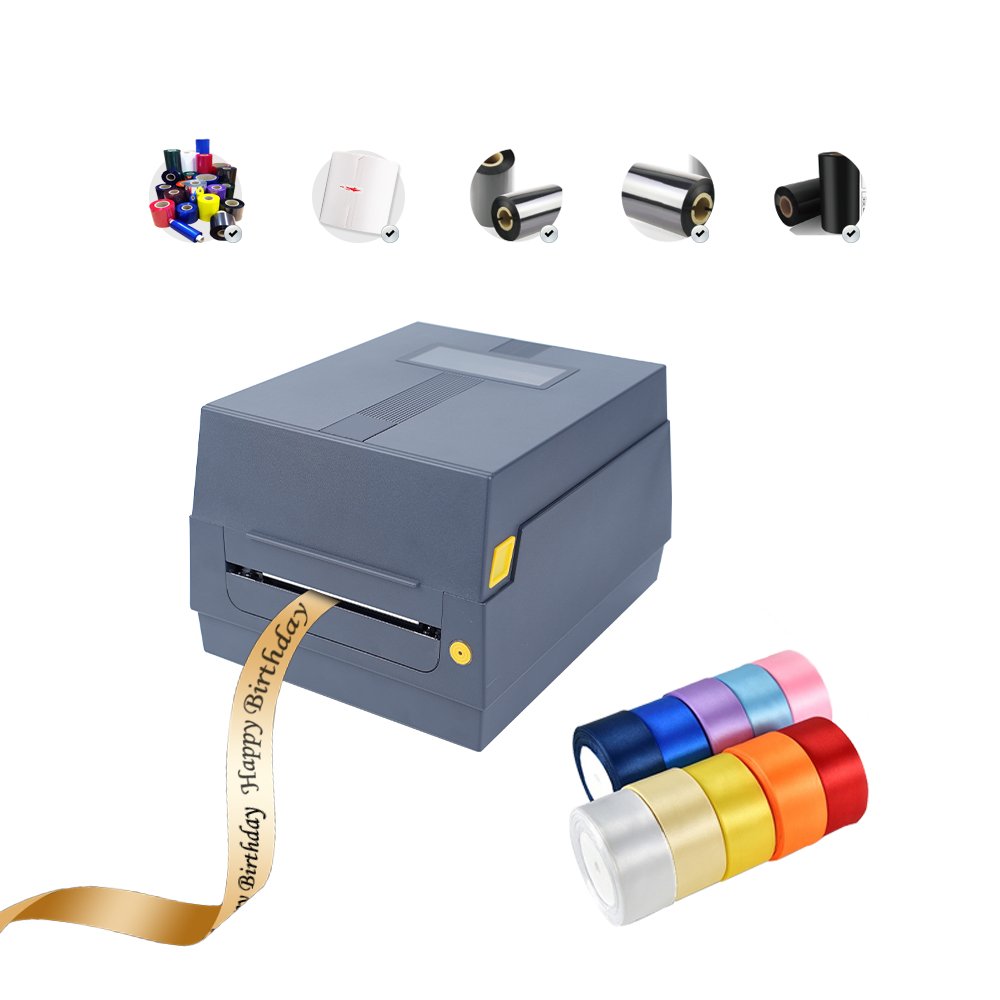 High Quality 4x6 Thermal Transfer ribbon Clothing Tag Printer 4 Inch Jewelry Wash Care Label Shipping barcode Label Printer