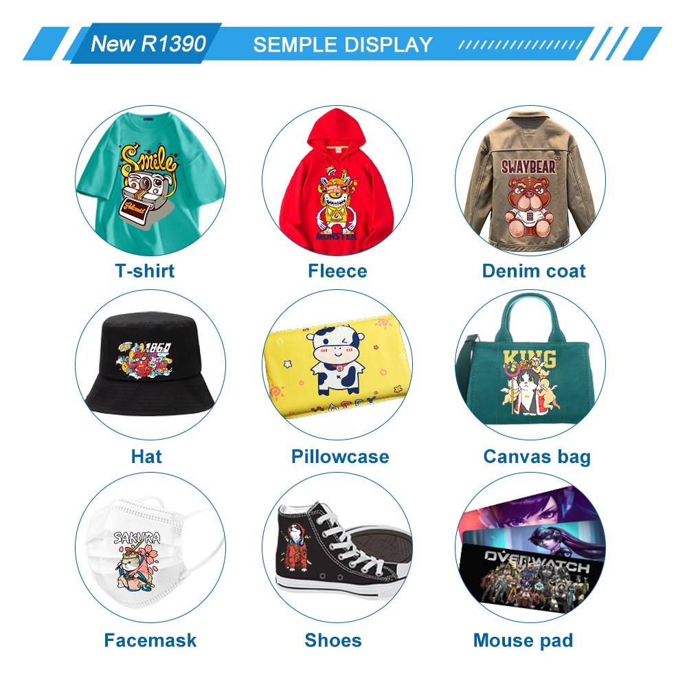 A3 size tshirt printer machine dtf inkjet printer heat transfer PET Film Transfer DTF Printer R1390 a3 printing
