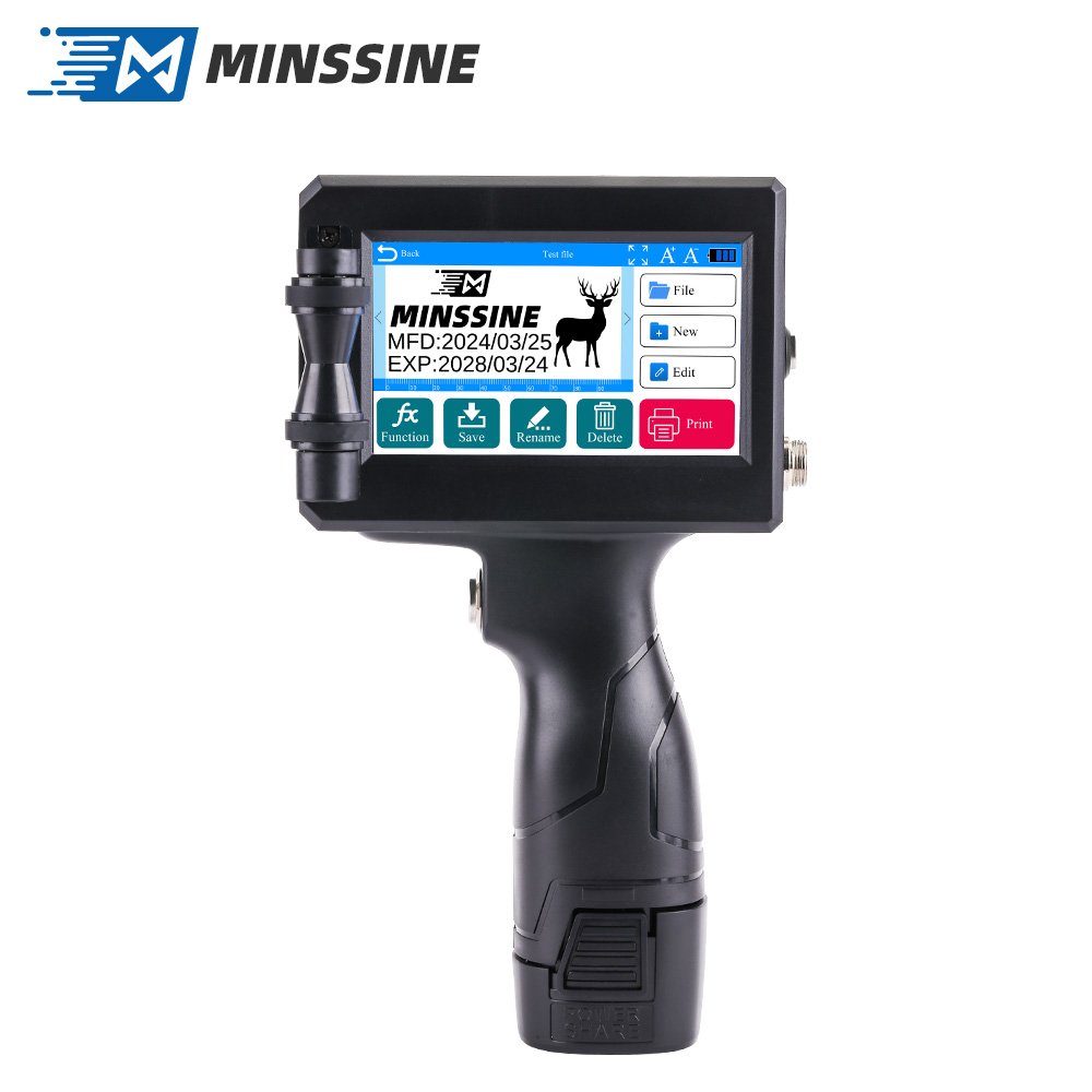 2024 top selling manual logo usb expiry date coding printing machine handheld inkjet printer