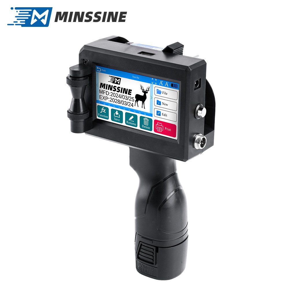 2024 top selling manual logo usb expiry date coding printing machine handheld inkjet printer