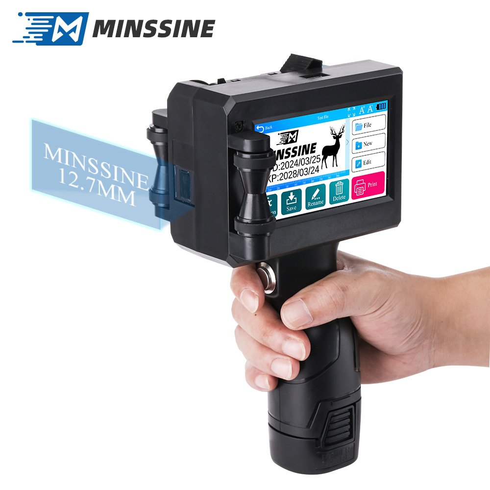 2024 top selling manual logo usb expiry date coding printing machine handheld inkjet printer