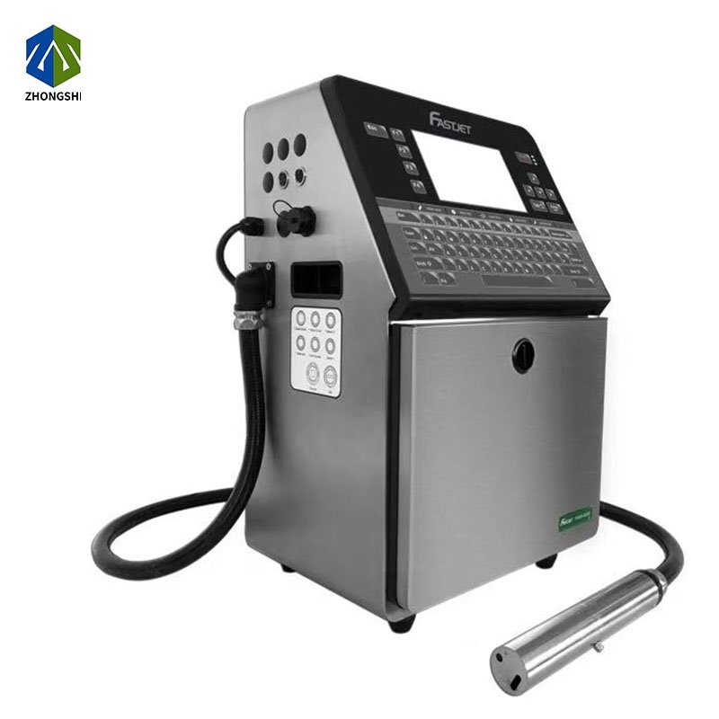 Automatic CIJ Solvent Inkjet Printers for Industrial Coding Print Batch Expiry Dates Barcodes Logo Paper Label Film Box