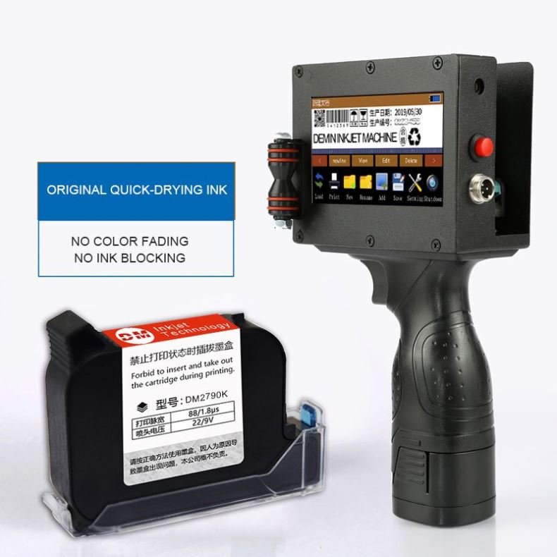 Demin MX3S handheld inkjet printer production date coding machine small automatic inkjet printing machine inkjet packaging QR co