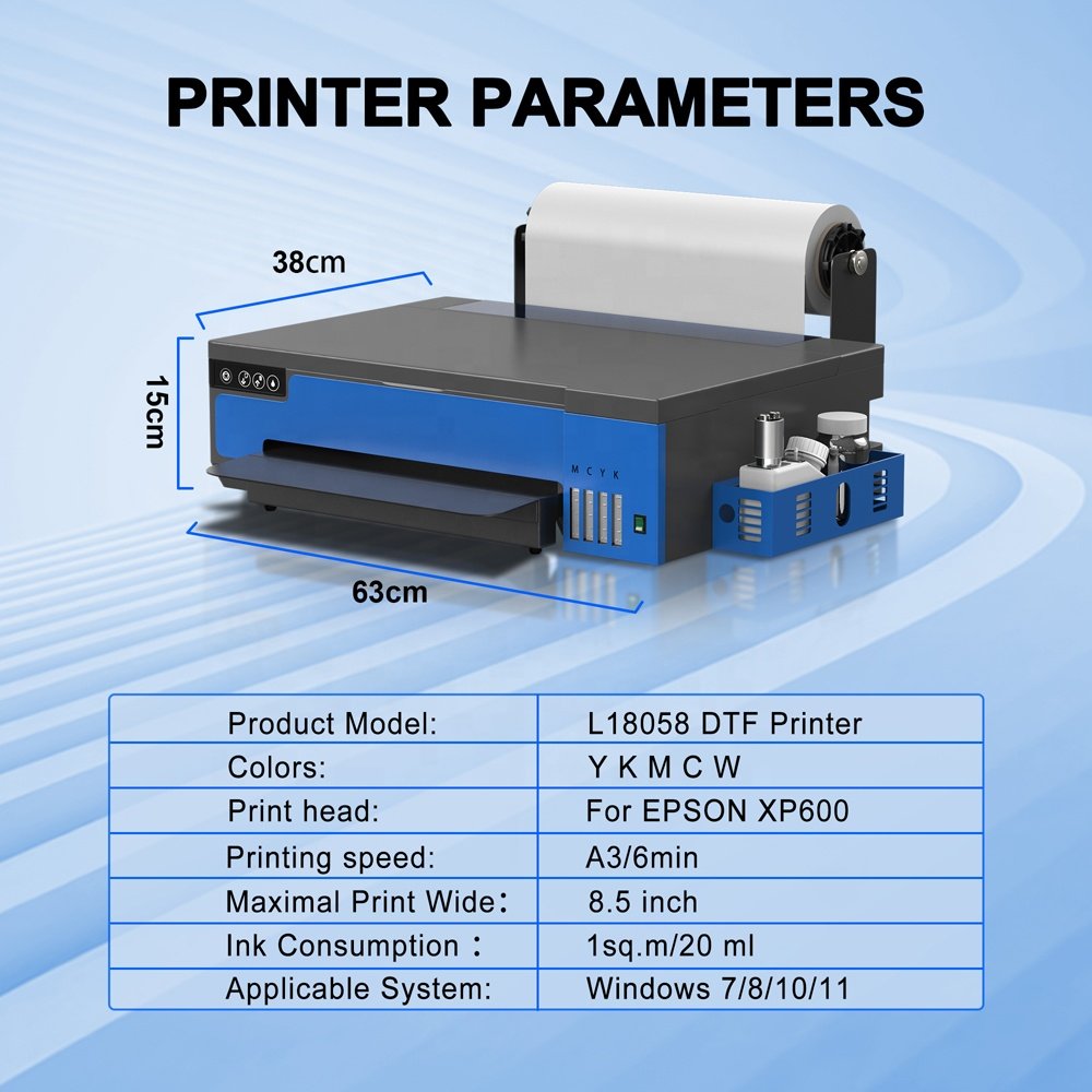 30 cm roll digital L1805 A3 inkjet t-shirt printing machine thermal transfer pet film dtf printer for textile fabric garments