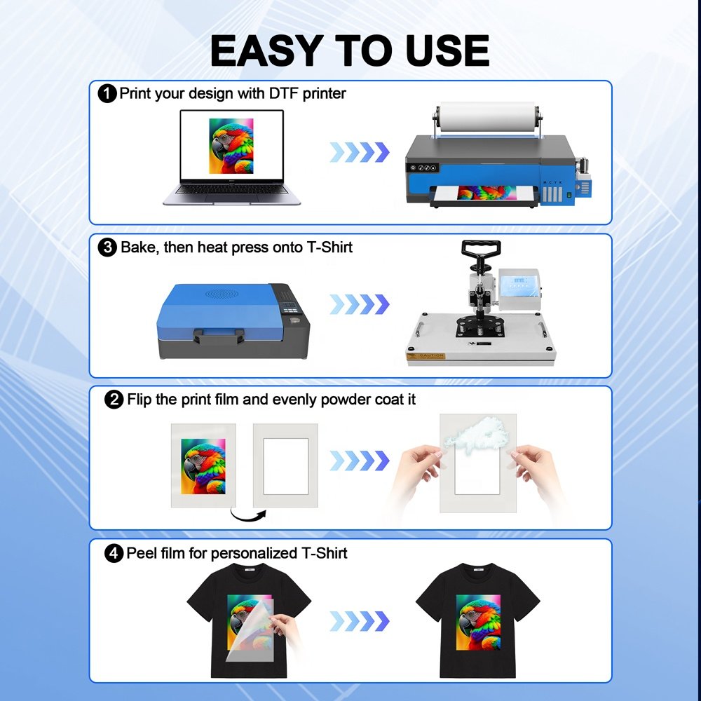 30 cm roll digital L1805 A3 inkjet t-shirt printing machine thermal transfer pet film dtf printer for textile fabric garments
