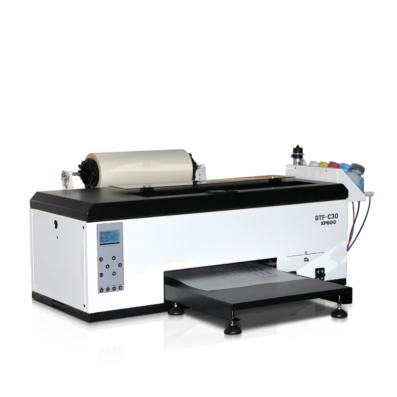Small Desktop A3 Inkjet T Shirt Printing Machine Xp600 Dx5 30cm Heat Transfer Roll Pet Film Tshirt A3 Dtf Printer