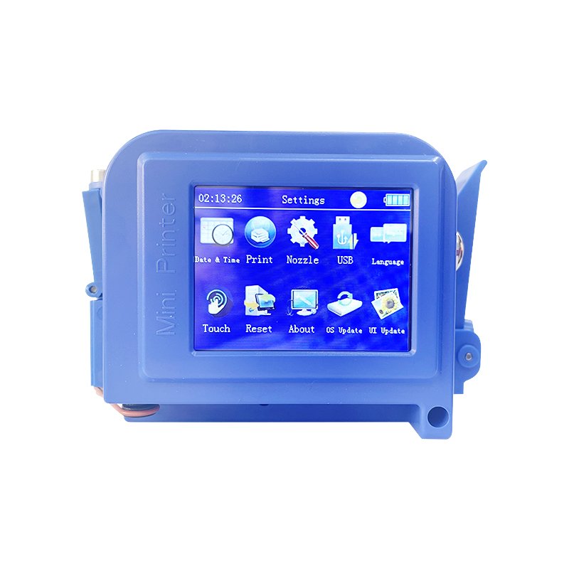 Portable mini color inkjet printer handheld time count date printer 12.7mm for wood carton plastic printing printer